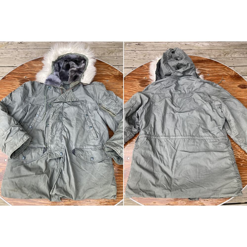 Size Fits M  N-3B Cold Weather Flight Parka Jacket Vintage 90s 80s